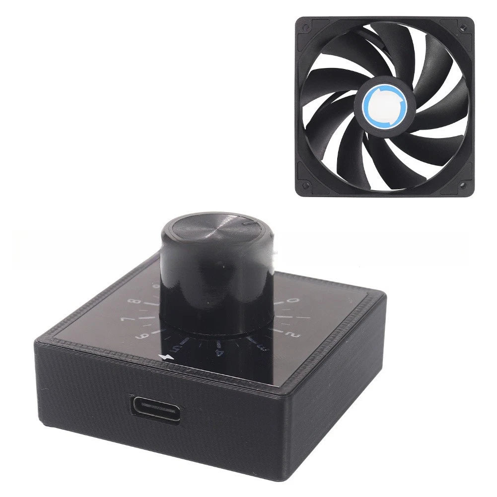 4-Pin PWM Fan Controller for Computer Case Cooling DC & Type-C Input