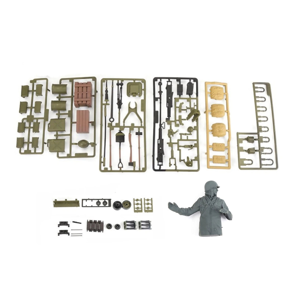 Plastic Soldier for Henglong M4A3 RC Tank (1/16 Scale) 3898-1 D