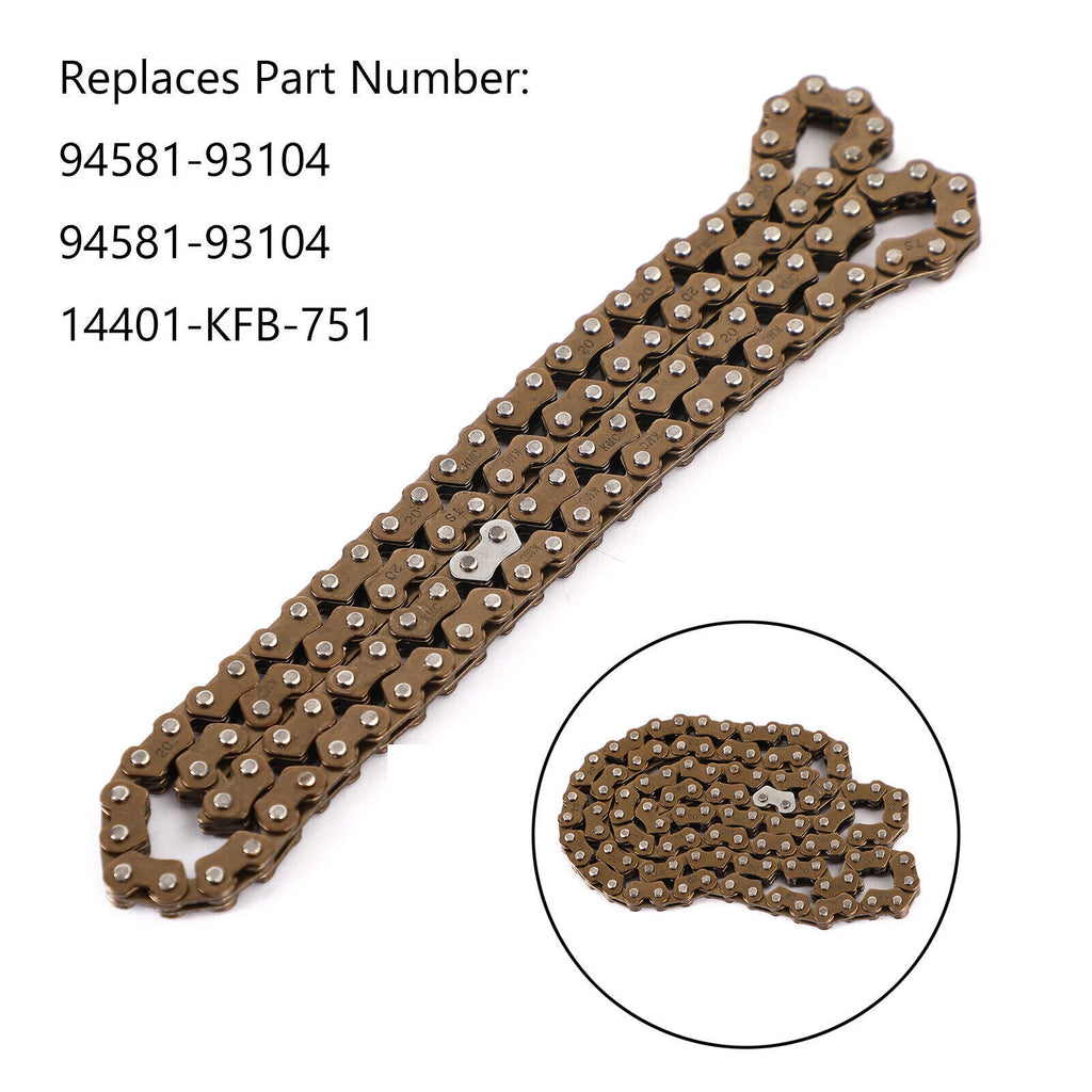 Timing Drive Chain for Yamaha YFM 25R, CRF 230, FTR 223, SH300, SH300R, NSS 250 T9