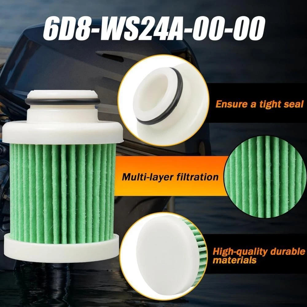Fuel Filter for Yamaha Outboard 50 60 70 100 hp (4-Stroke) 6D8-WS24A-00 6D8-24563