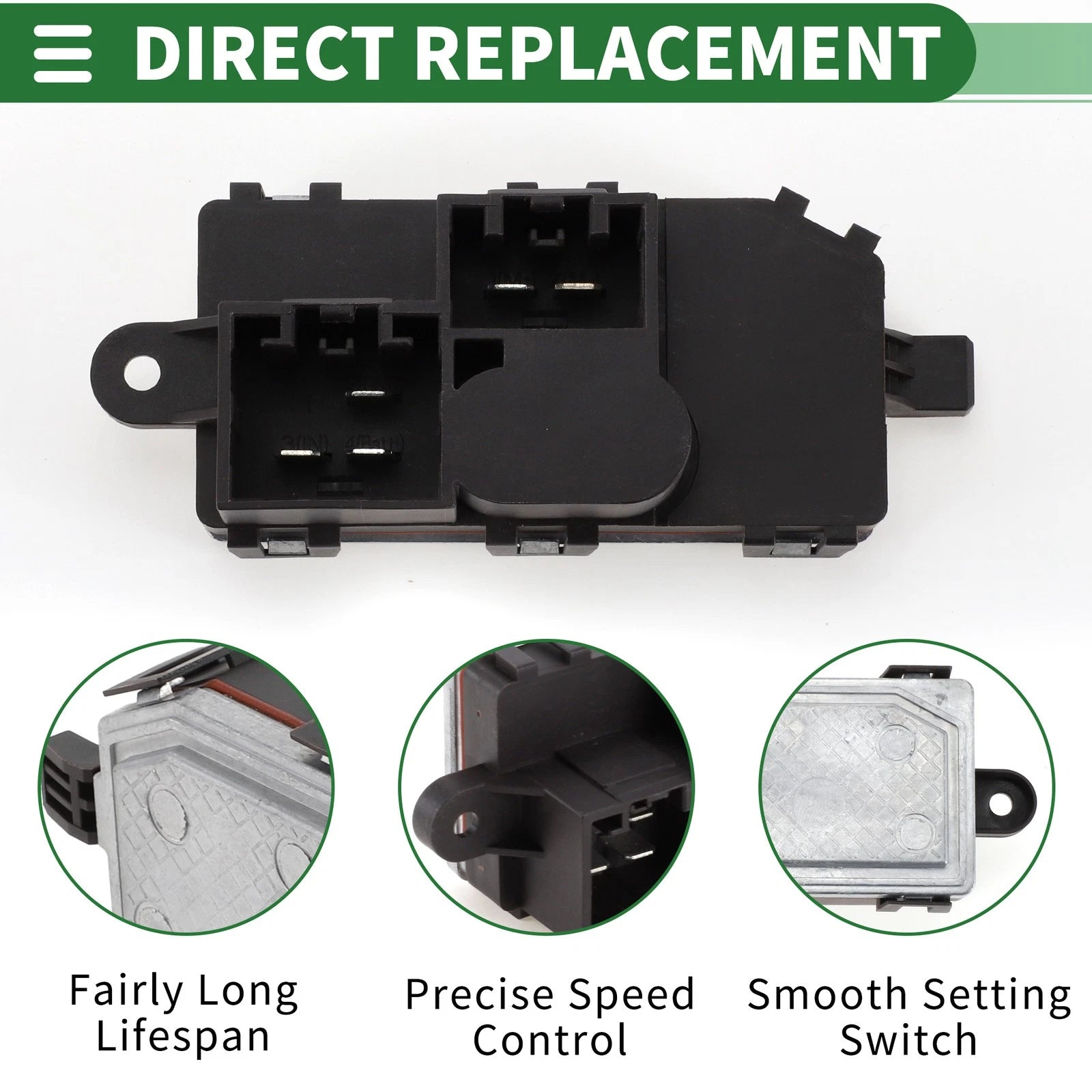 Heater Blower Motor with Resistor for Ford Focus Mk3 (2012–2015)