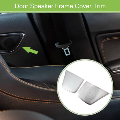 4pcs Front Rear Door Speaker Frame Cover Trim Replacement for Mercedes CLA (2014–2019)