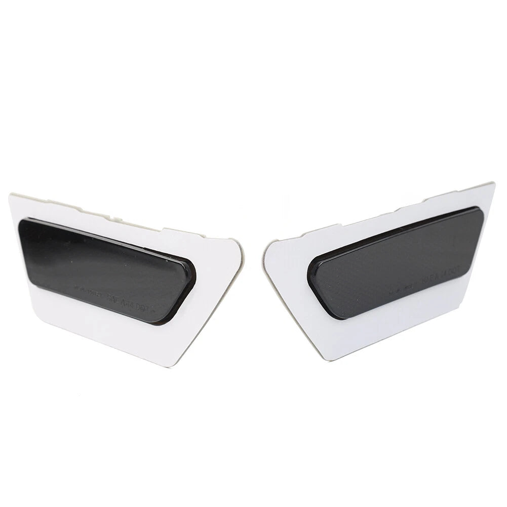 1 Pair Front Bumper Reflector Side Marker Lights For Audi A4 B9 2017-2019 Black