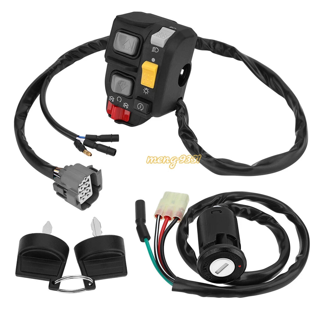 Handlebar Switch & Ignition Key Switch for Honda Recon 250 TRX250TE ES (2002–2004)