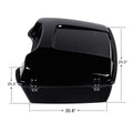 Chopped Trunk Backrest Pad for Harley Electra Glide (1997–2013)