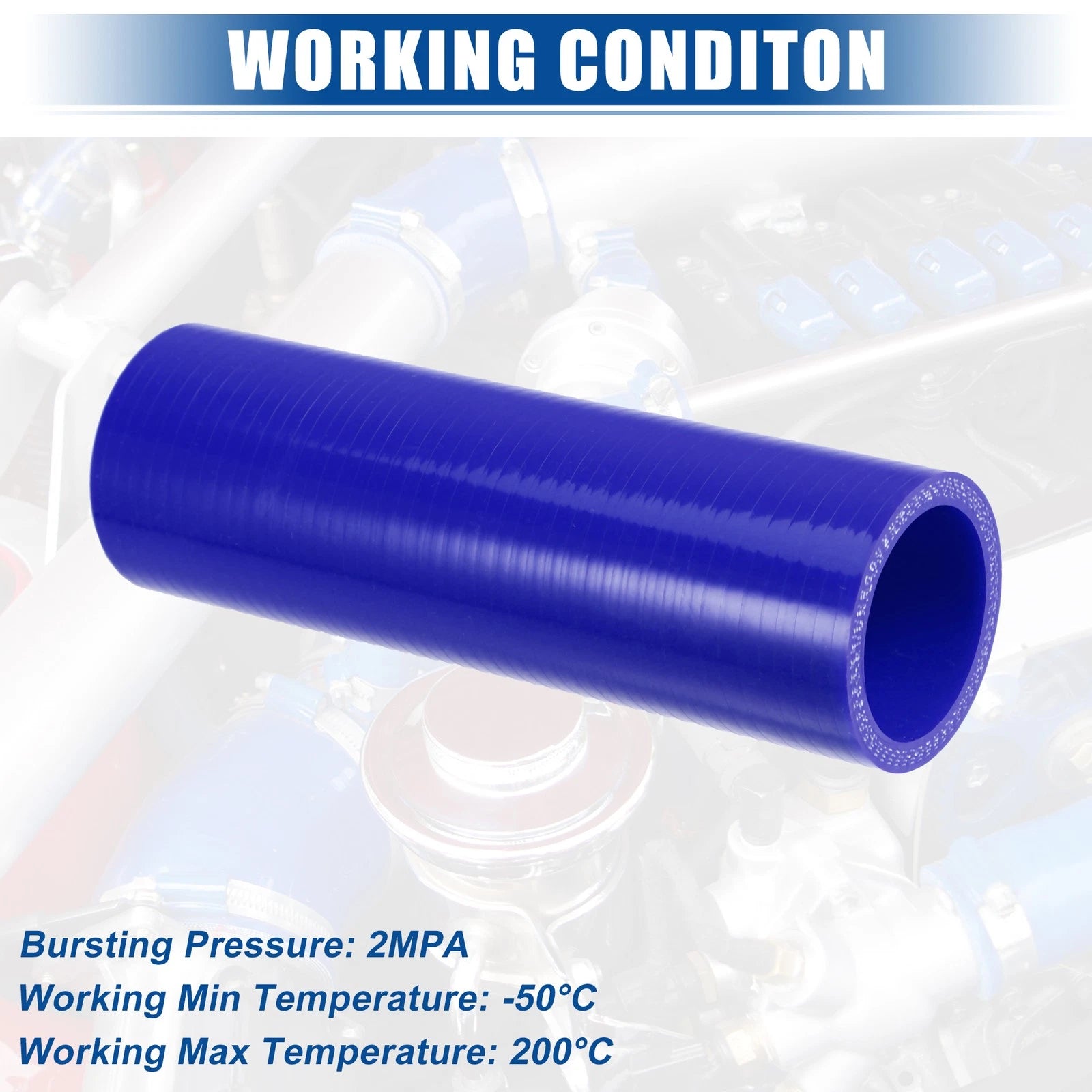 1.5" ID 6" Length Silicone Reducer Hose Coupler for Intercooler