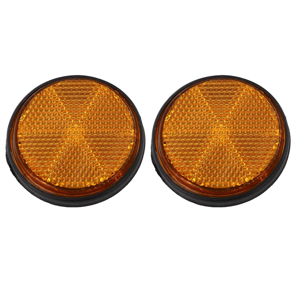 2X Circular Reflectors for Motorcycle Trucks