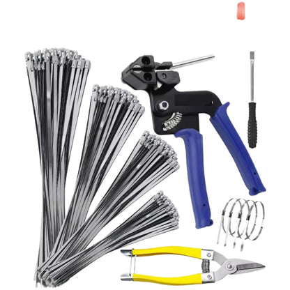 Cable Tie Plier with 150 Ties for 4.6 6 12mm
