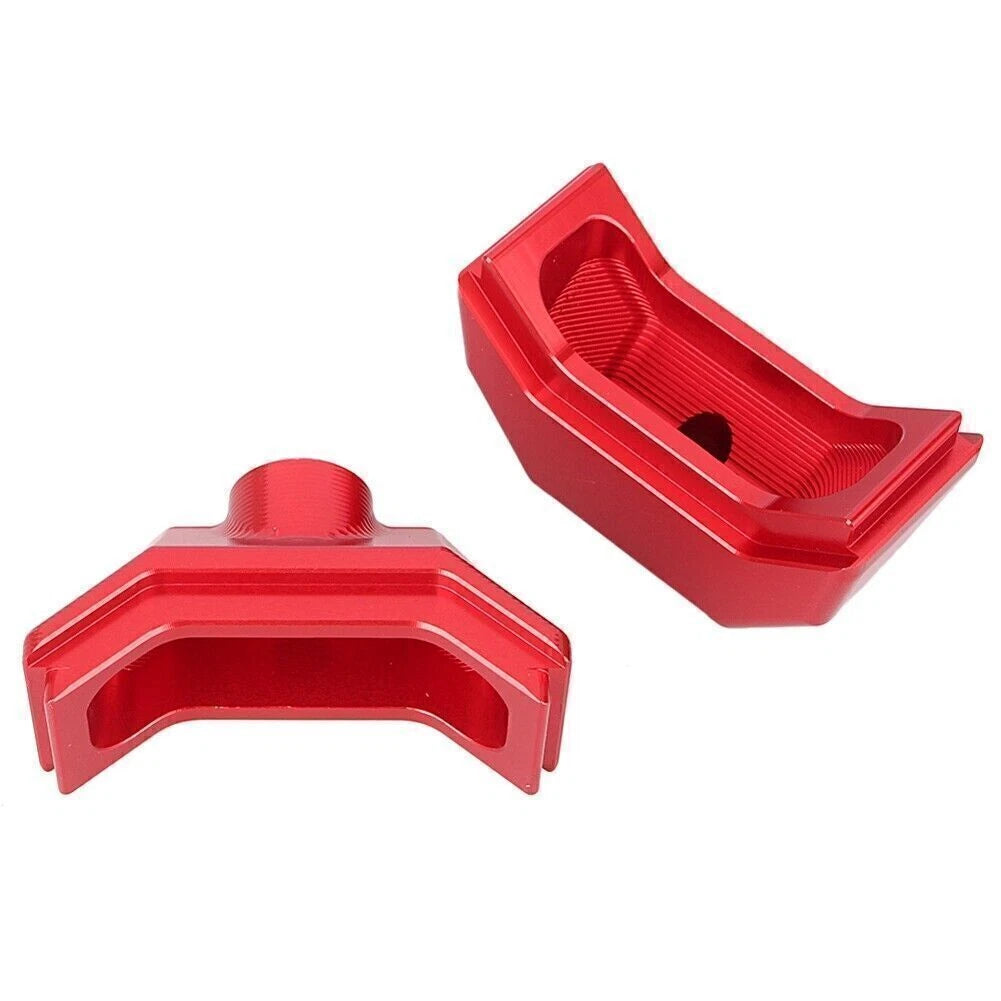 Rear Fork Spindle Chain Adjuster Block for Kawasaki Z800 (2012–2015) Red