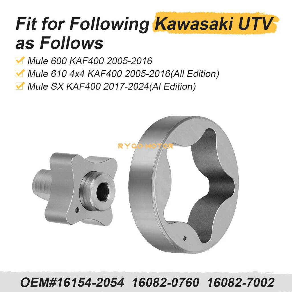 Oil Pump Rotor for Kawasaki KAF400 Mule 600 610 (1992–2006) 16154-2054 16082-0760 16082-7002
