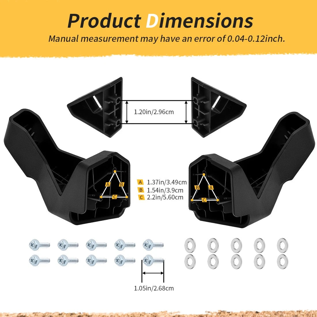 Front Left & Right Side Support Mount Kit for Sea-Doo Wake PRO (2017–2023)