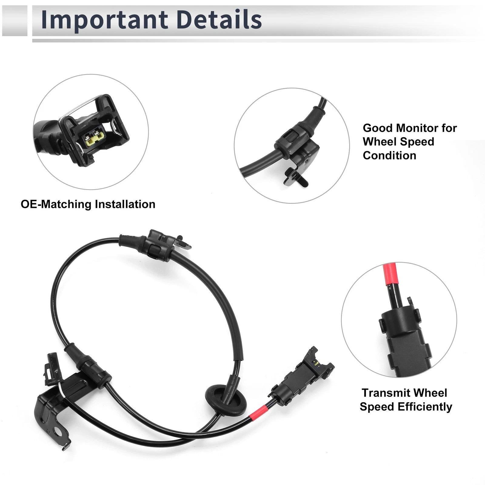 ABS Wheel Speed Sensor No. 91921F2000 for Hyundai Elantra (2016–2019)