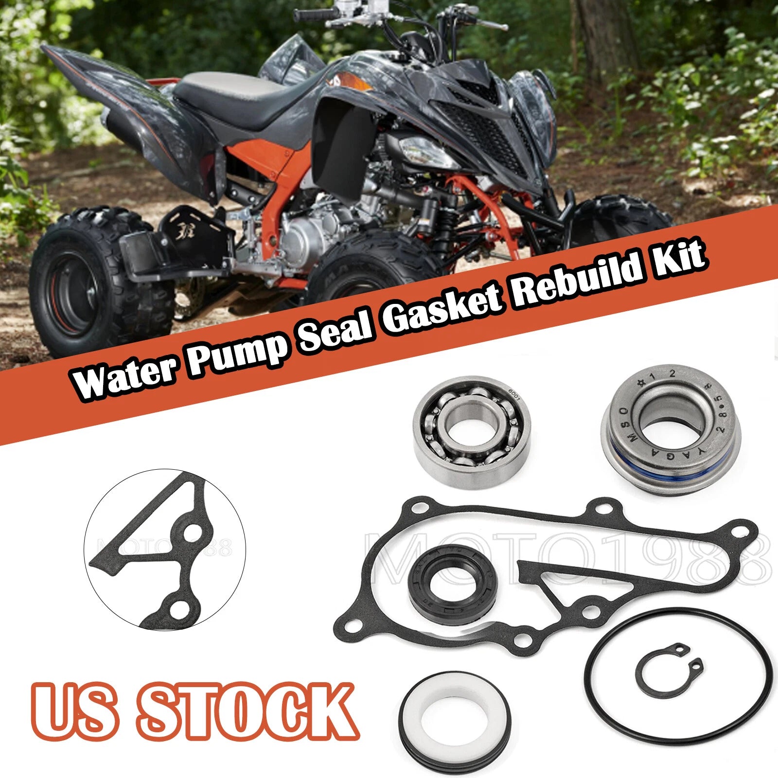 Water Pump Seal Gasket Rebuild Kit for Yamaha Raptor 700 700R YFM 700 (2006–2021)