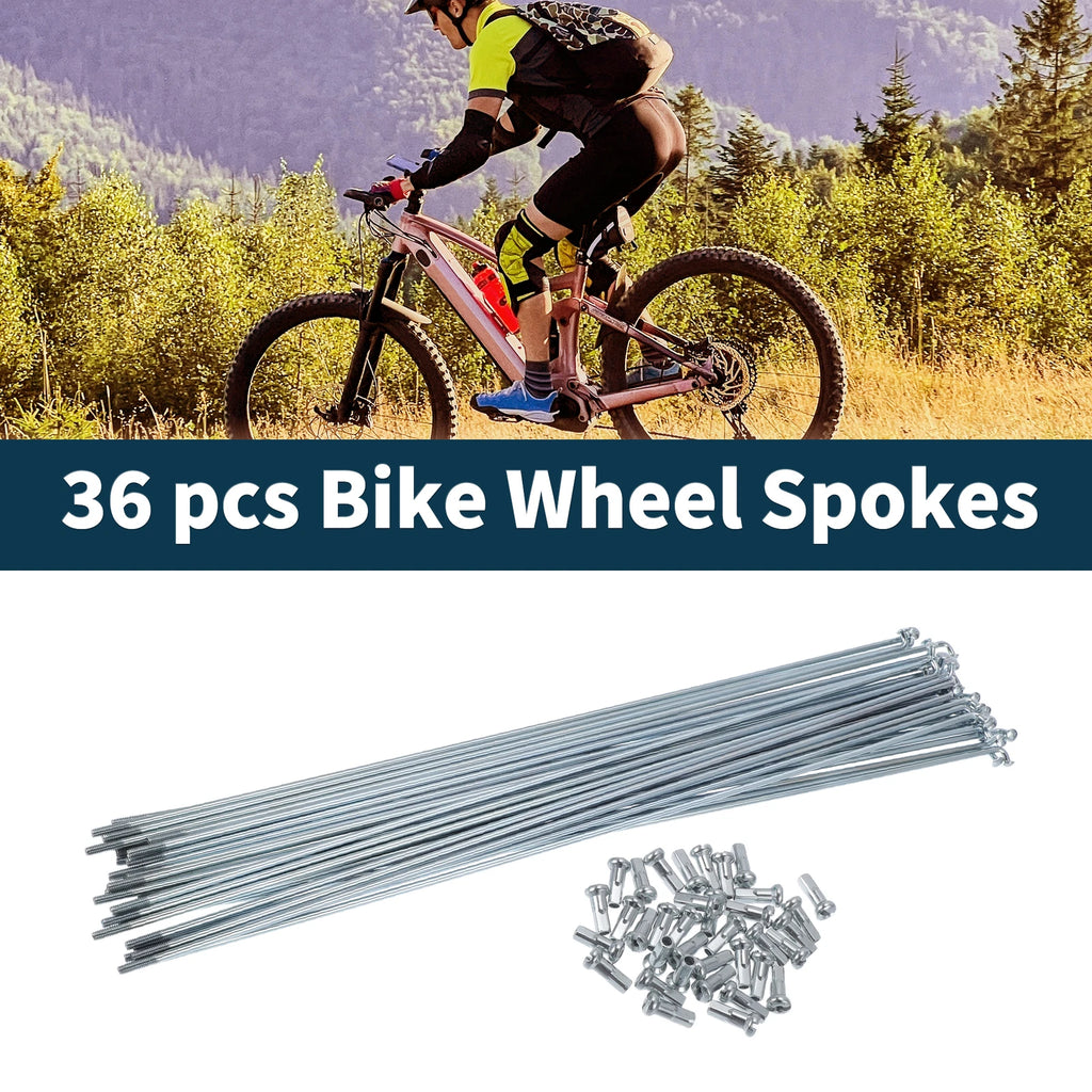 Bicycle Spokes Nipple Set 45 Steel Galvanized 263mm for Universal