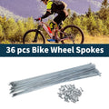 Bicycle Spokes Nipple Set 45 Steel Galvanized 263mm for Universal