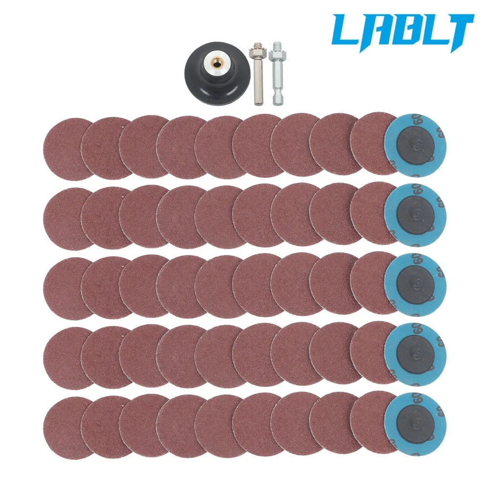 50Pcs Twist Lock Quick Change Sanding Discs for LABLT (Max 23000 RPM)