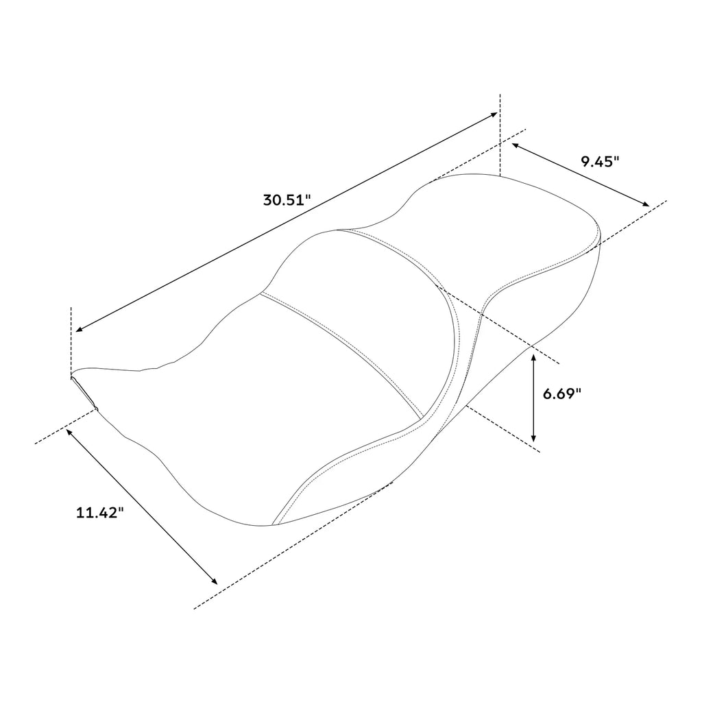 Driver Passenger Seat for Harley Touring Electra Glide (2009–2023)