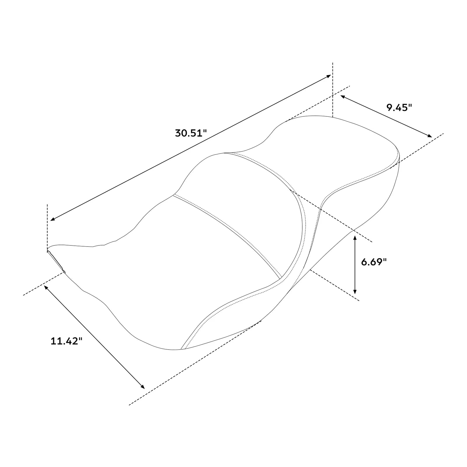 Driver Passenger Seat for Harley Touring Electra Glide (2009–2023)