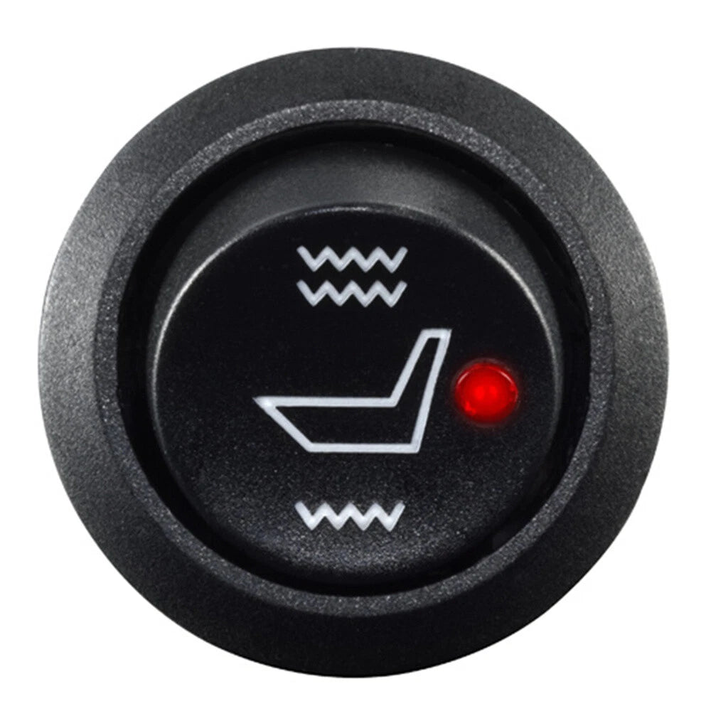 12V Universal Motorcycle Auto Switch Carbon Fiber Seat Heater Element Heated Pad