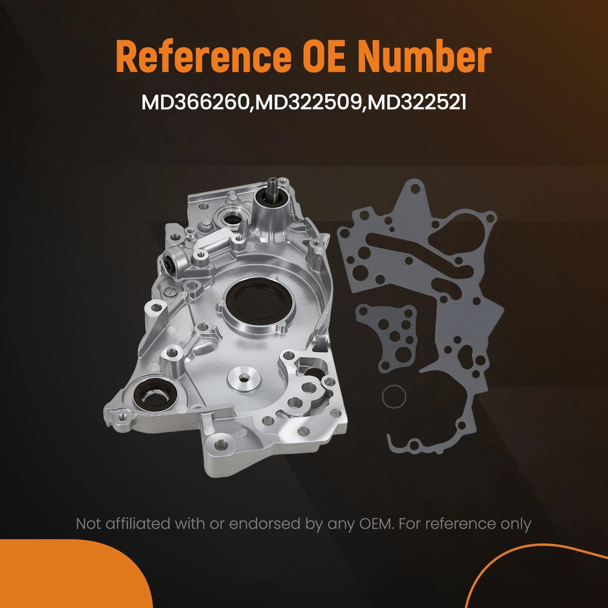 Timing Cover Oil Pump for Mitsubishi Outlander 2.4L SOHC (2003) MD366260