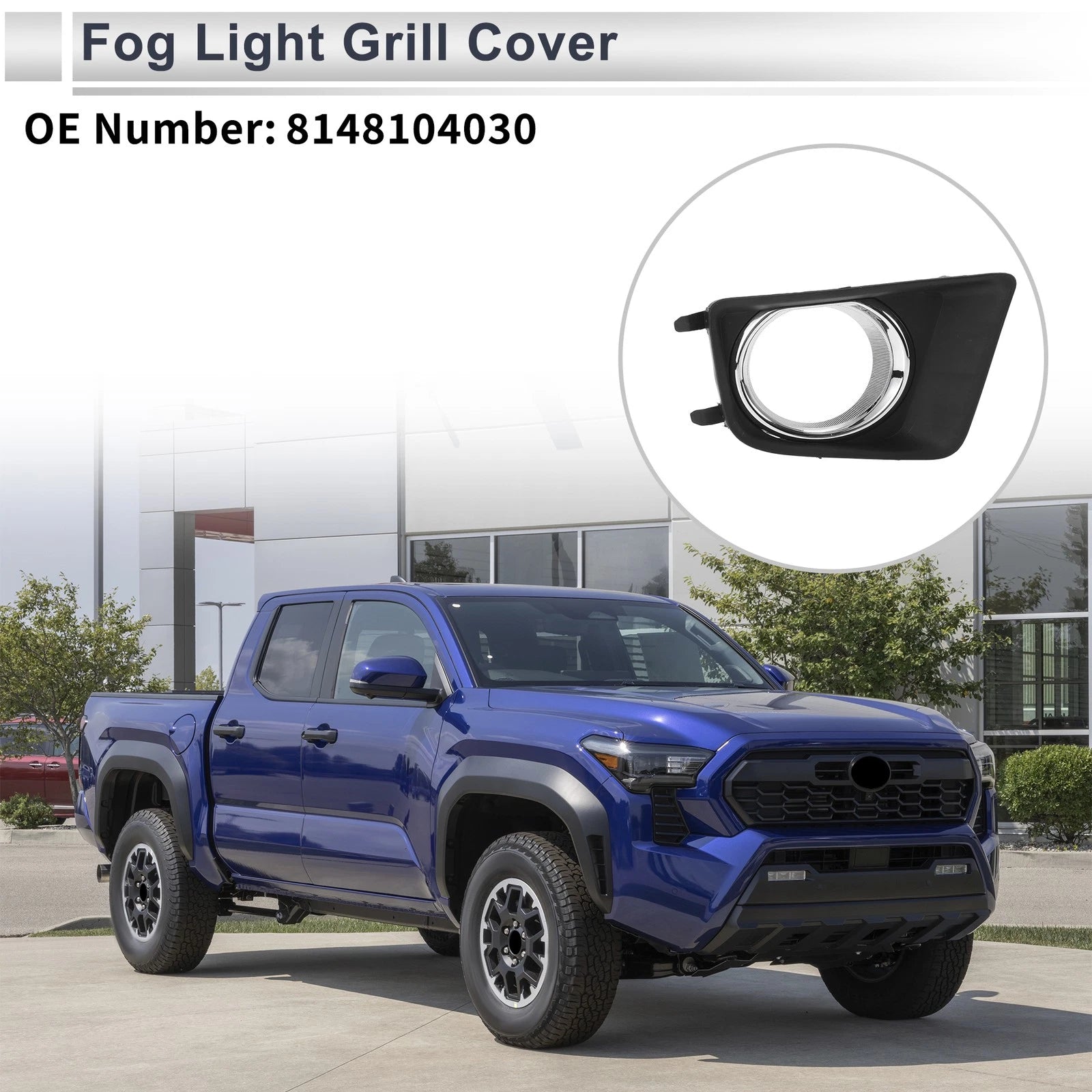 Front Right Fog Light Grill Replacement for Toyota Tacoma (2012–2015)