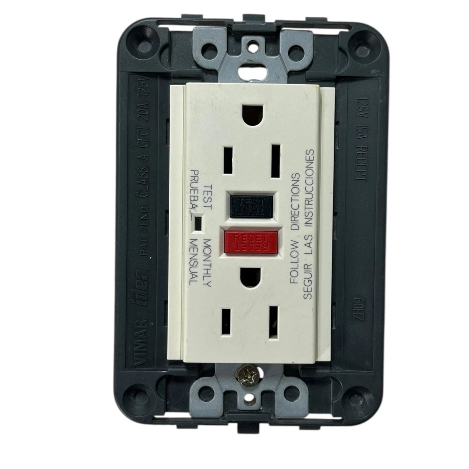 GFCI Socket Outlet 20 Amp 125 Volts for Vimar Idea (16296)