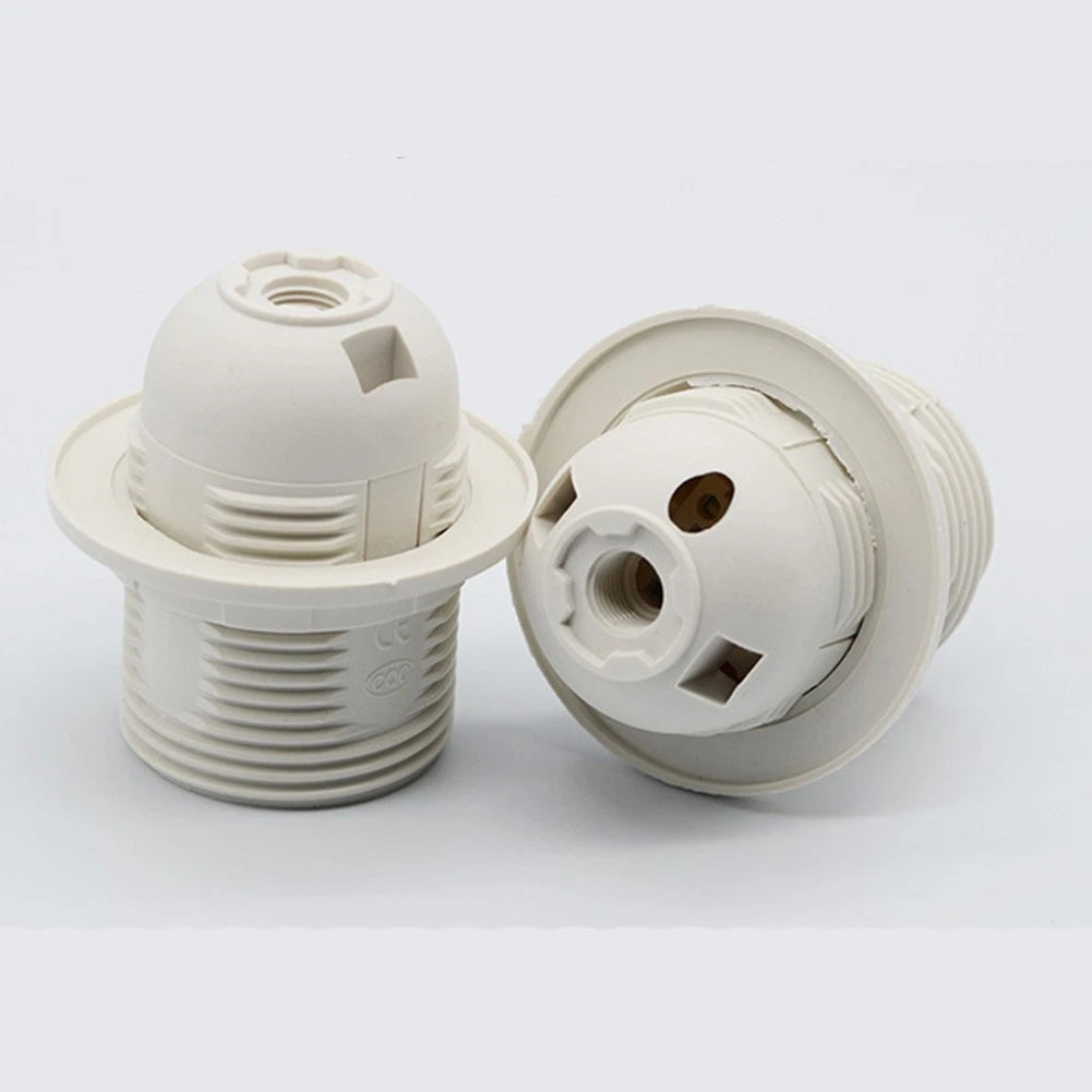 E27 Lamp Holders 2X with Internal Screw Terminals for Easy Installation