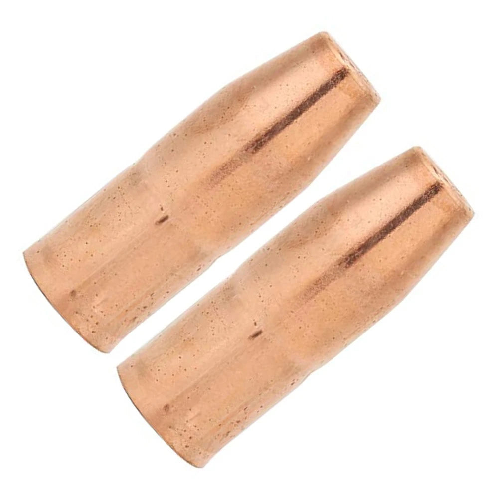 2X Copper MIG Welding Nozzles for M25 M40 Gas (12 Inch Recessed Tip)