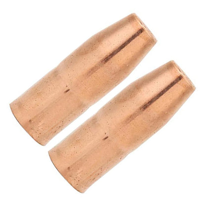 2X Copper MIG Welding Nozzles for M25 M40 Gas (12 Inch Recessed Tip)