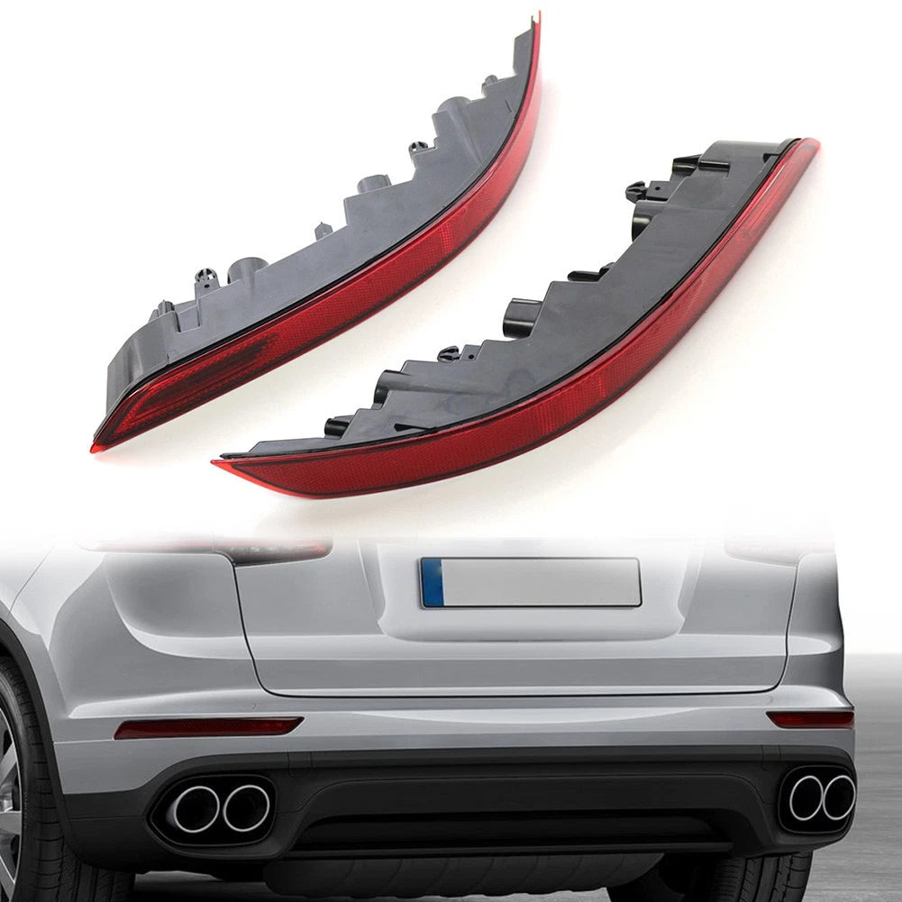 Rear Bumper Fog Light Reflector Pair for Porsche Cayenne (2015–2017)