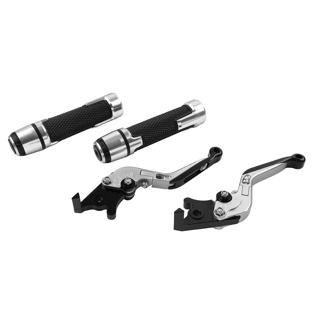 Set of 2 Silver Extendable Brake Clutch Lever for BMW F800R (2009–2018)