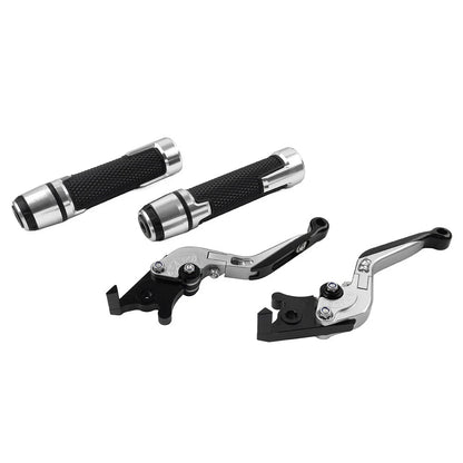 Set of 2 Silver Extendable Brake Clutch Lever for BMW F800R (2009–2018)