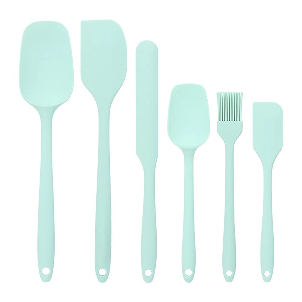 Set of 4 Silicone Spatulas for Baking - Heat Resistant, Various Sizes