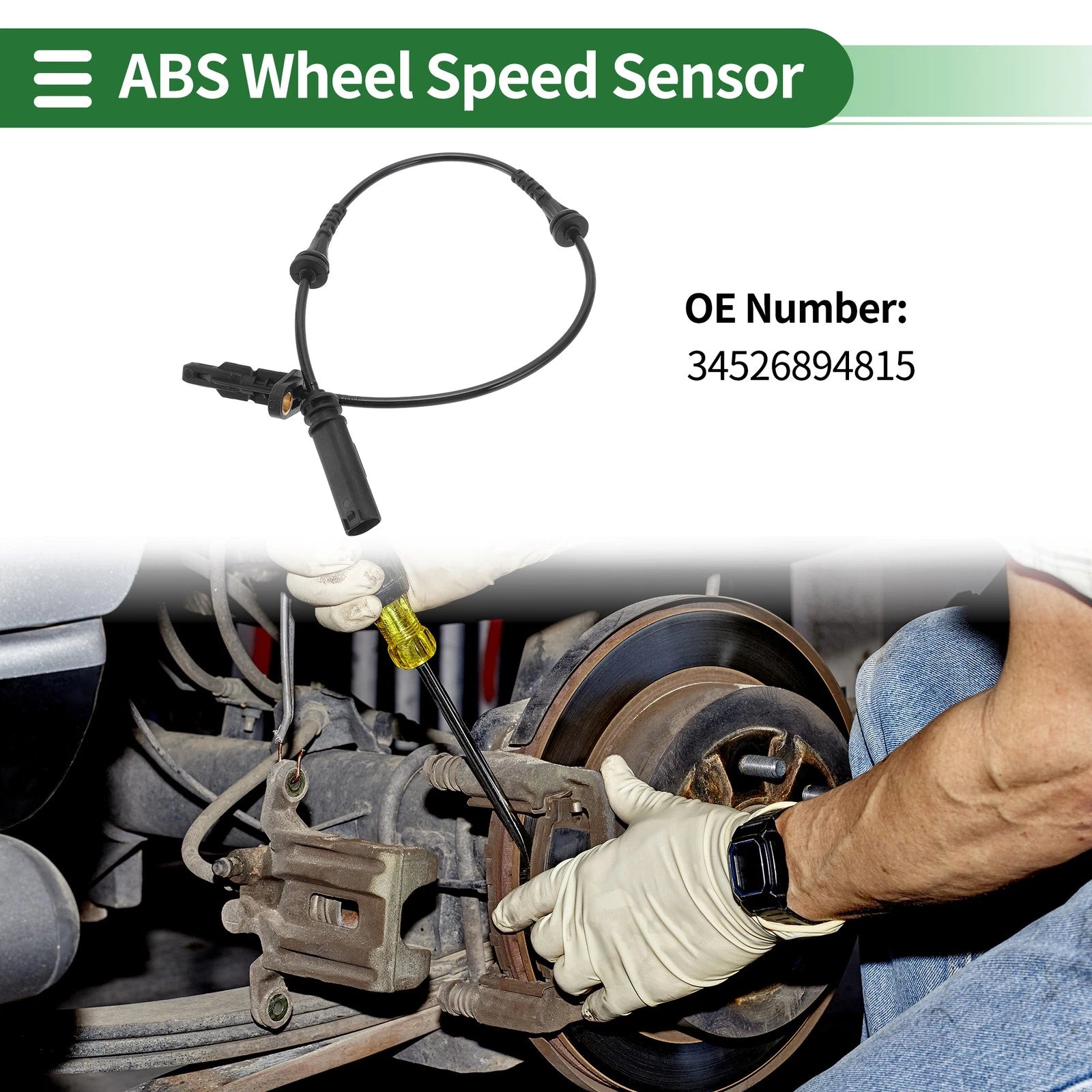 ABS Wheel Speed Sensor Replacement for BMW 330e Left Right Rear (2017–2020)