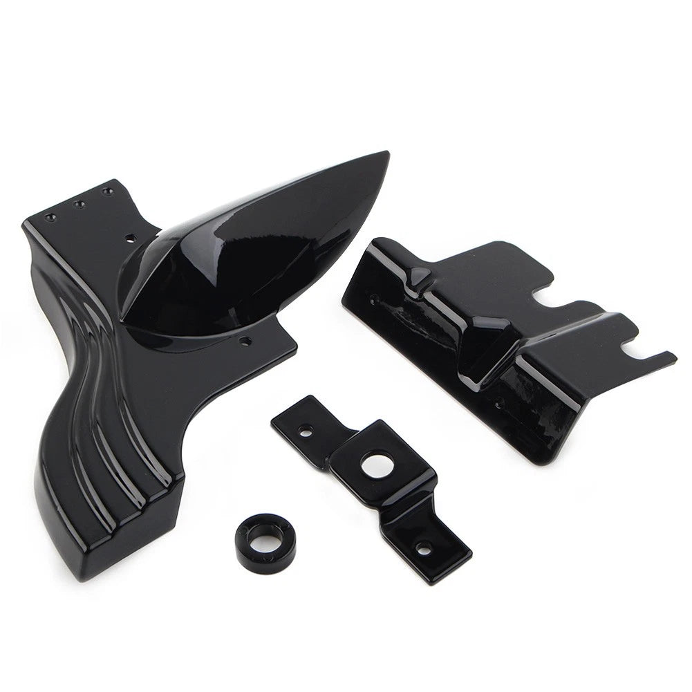 Lower Front Frame Cover for Harley Touring (1991–2020) Tri Glide (2009–2013) Black