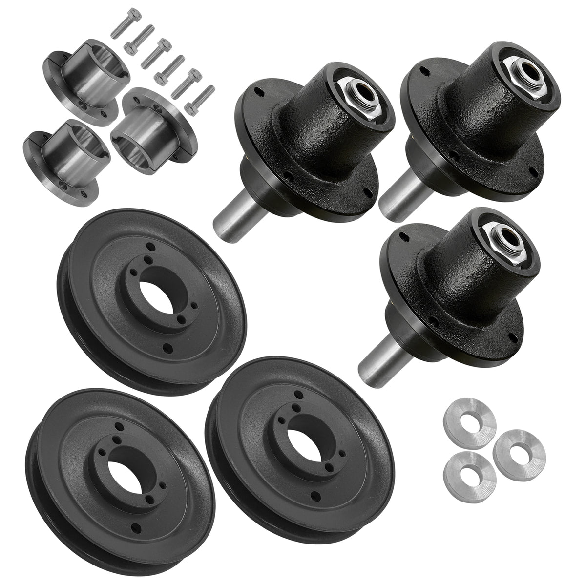 Deck Spindle and Pulley Replacement for Scag SCR48 SCR52 (2005–2015)