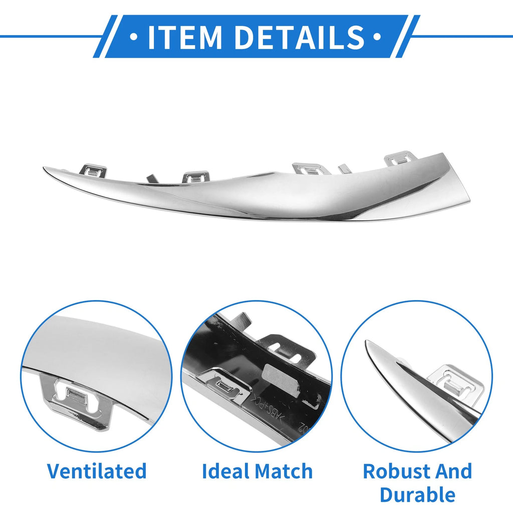 Front Left Bumper Grille Trim Garnish for Mercedes-Benz W205 C-Class (2019–2021)