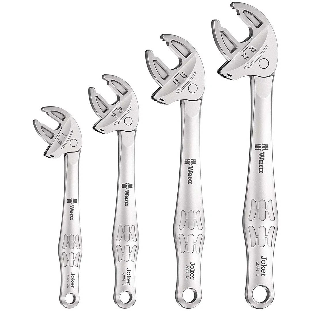 Set of 4 Wera Joker Self Setting Wrenches for