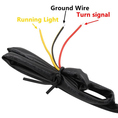 2X Mini LED Rear Turn Signal Lights for Harley Touring Dyna