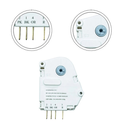 Defrost Timer for Home Refrigerator (W10844636, W10740040)