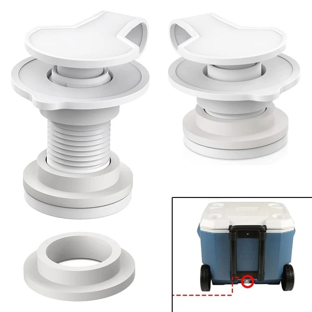 2X Camping Cooler Drain Kit for Multiple Cooler Models (1 & 1.5 Inch)