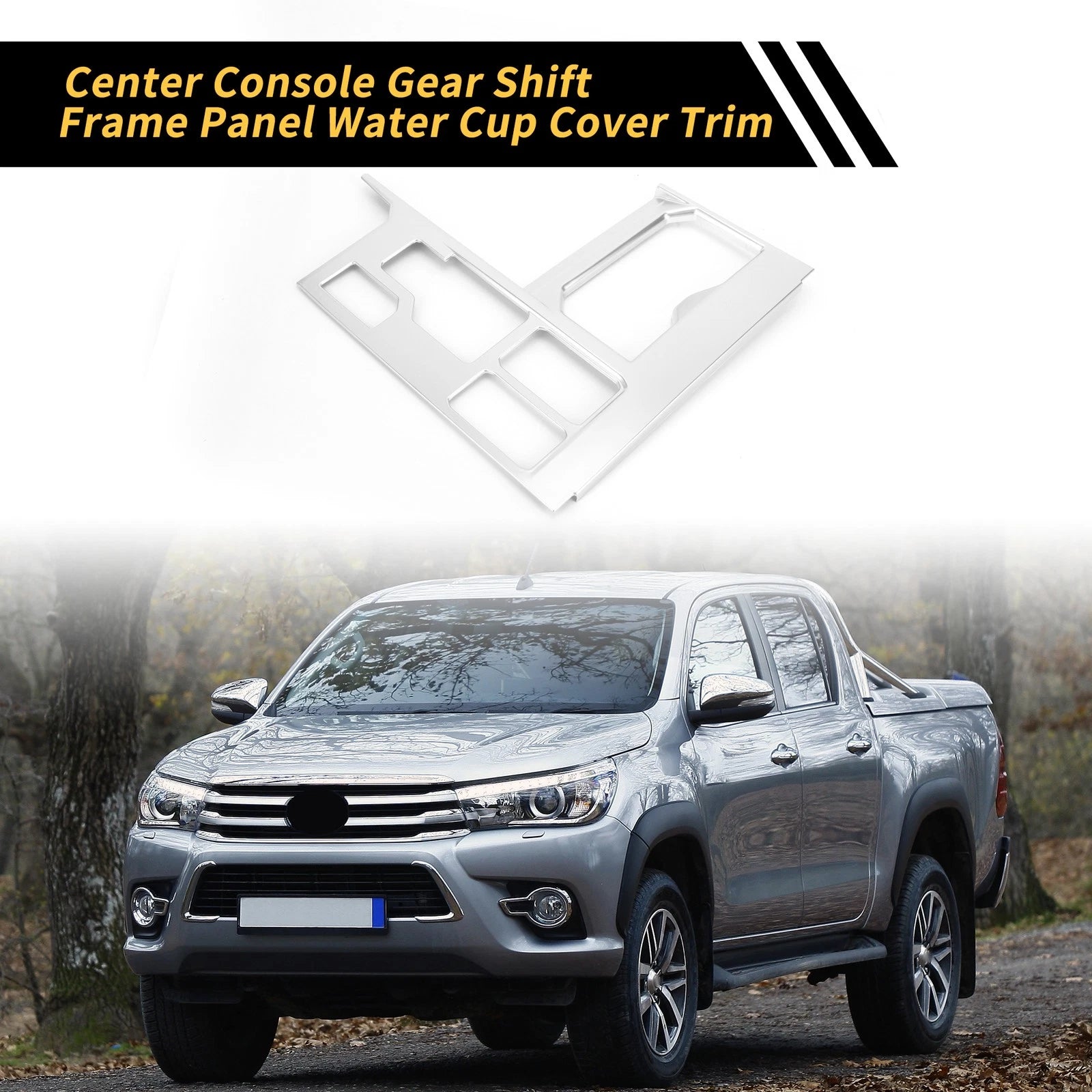 Center Console Gear Shift Frame Panel Water Cup for Toyota Tundra (2022–2024)