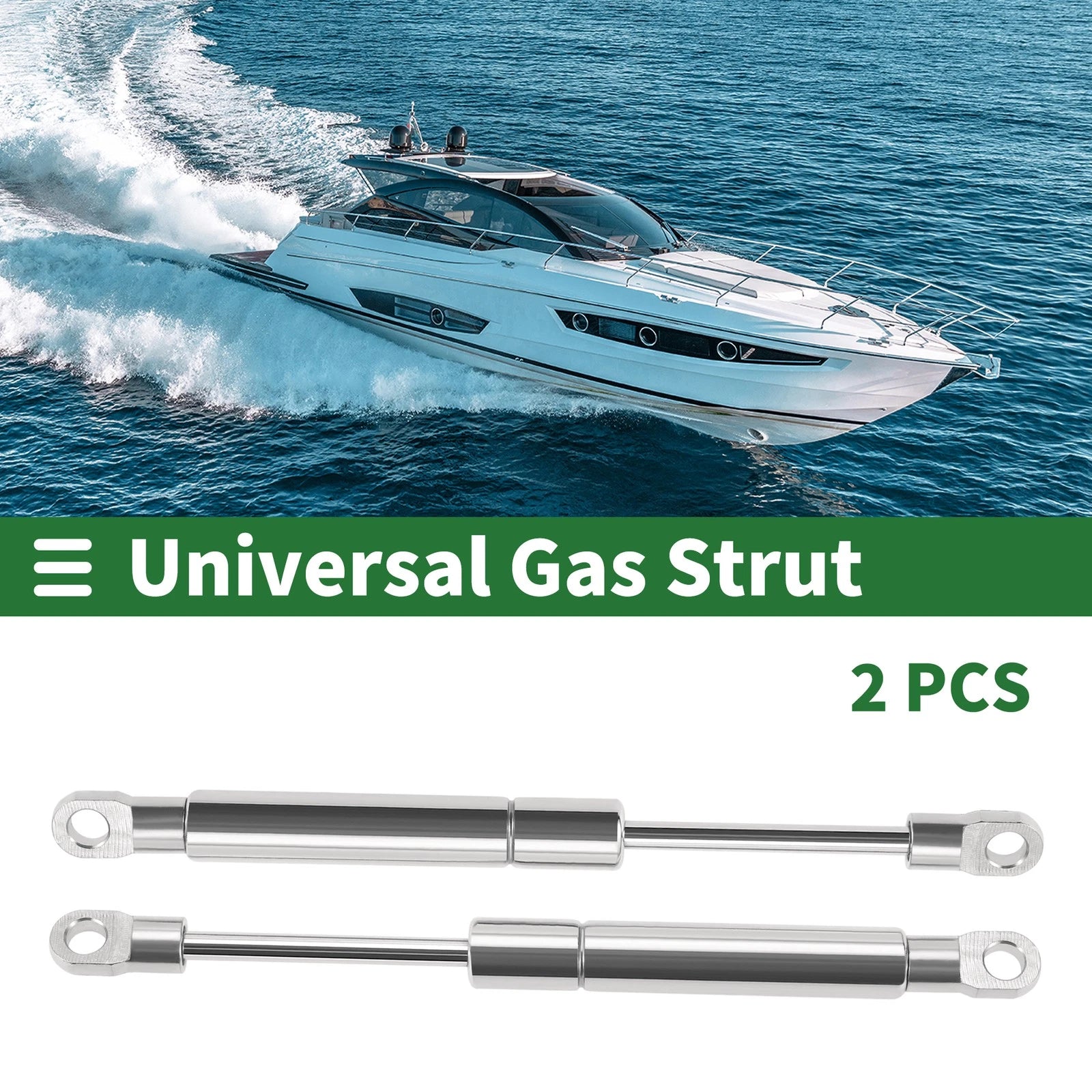 2 Pcs Stainless Steel Lift Support Struts for