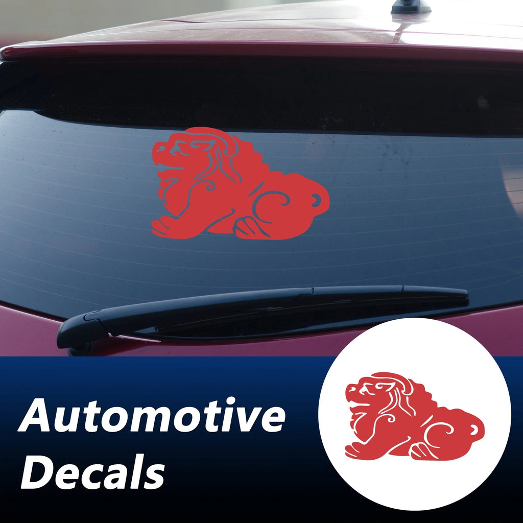 Reflective Bumper Decal for - Red Lion Dance