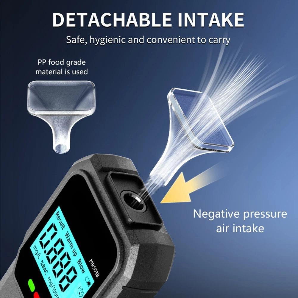 Breathalyzer with Voice Announced Readings for (AAA Battery)
