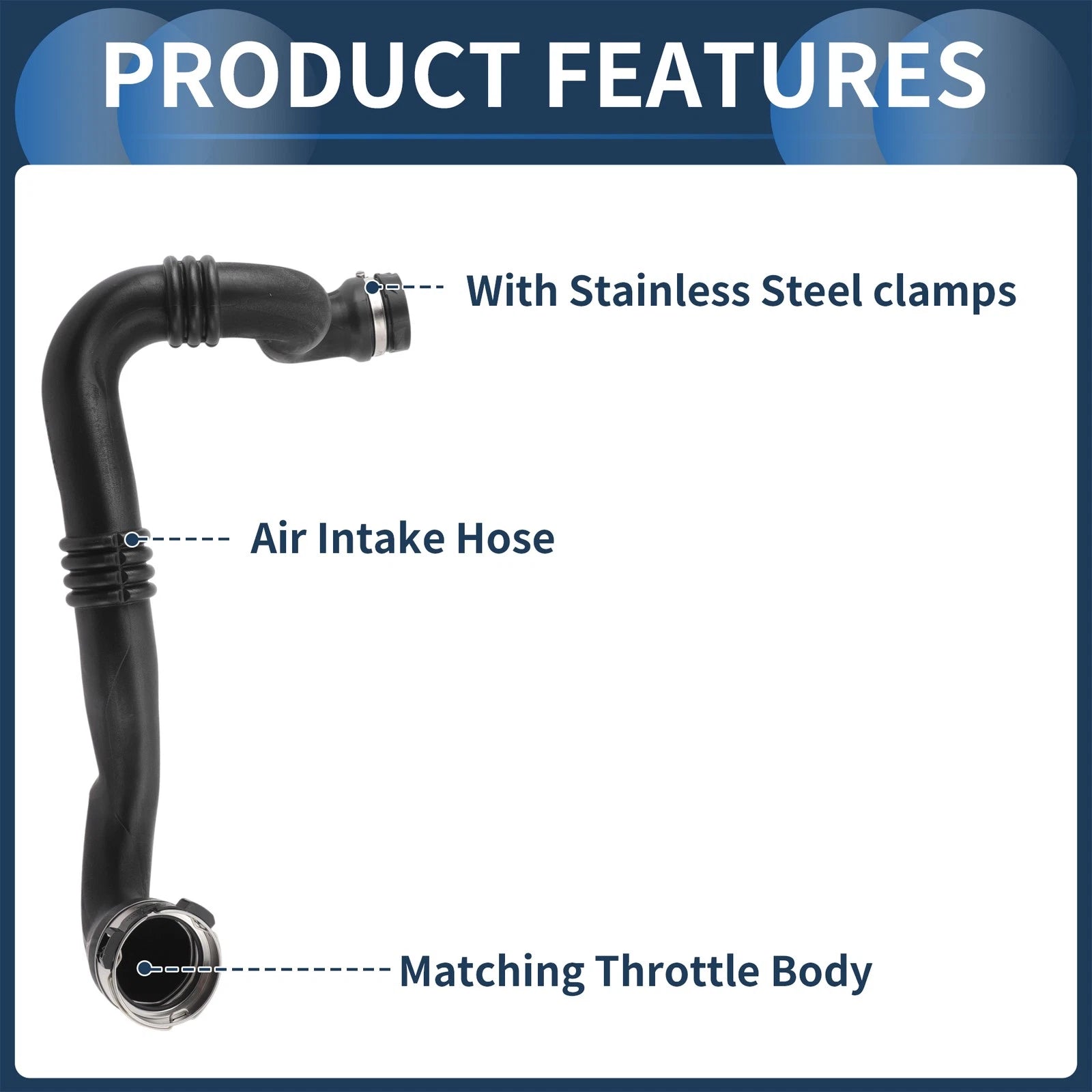 Engine Air Intake Hose for Renault Master (No. 144605593R)