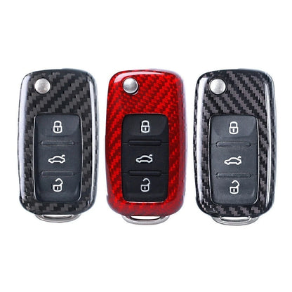 Carbon Fiber Remote Key Shell Cover Case for VW Golf R32, Jetta, Rabbit (2006–2014)