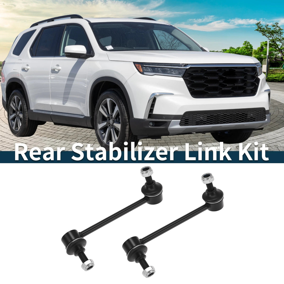 2X Rear Stabilizer Link Bushingless for Honda Pilot V6 3.5L (2009–2015)