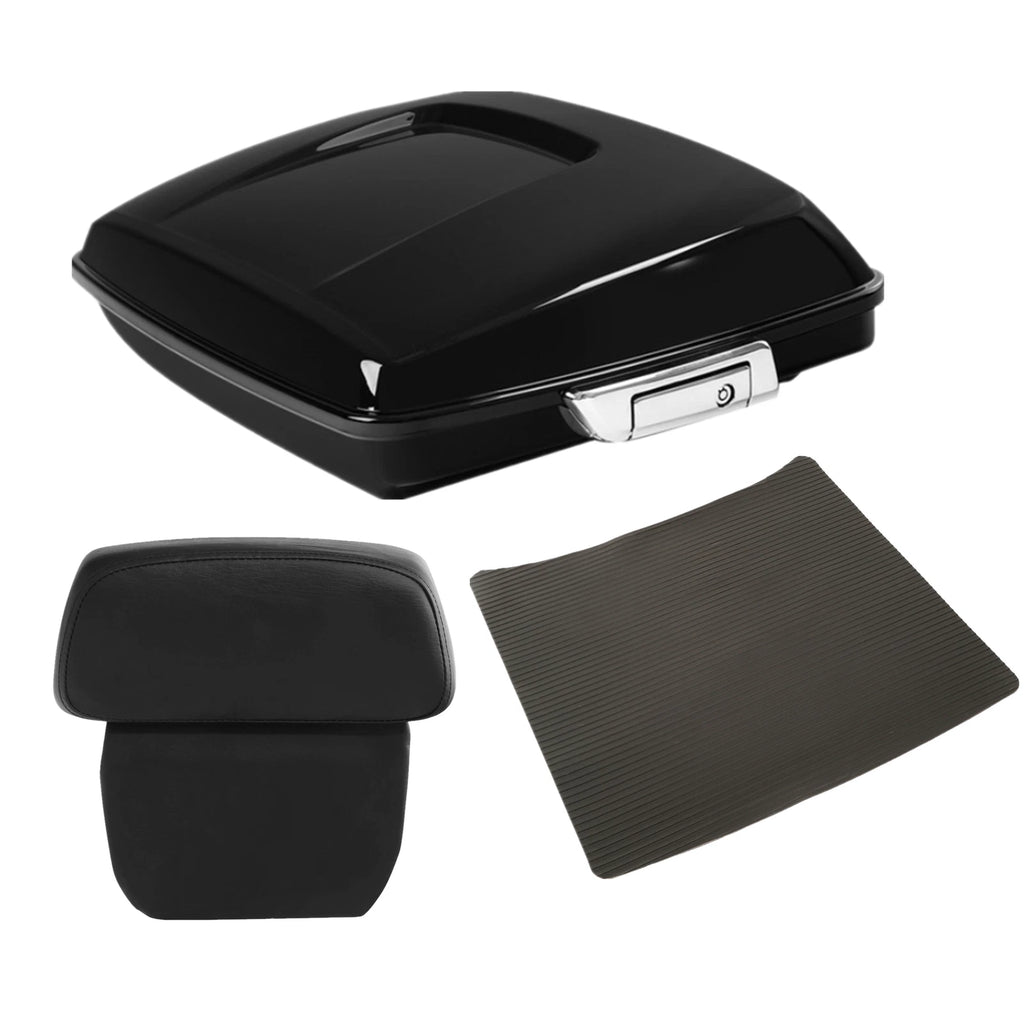 5.5" Trunk Backrest Pad Mount Rack for Harley Davidson Touring (2014–2026)