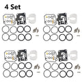 4X Carburetor Parts Kit for Yamaha 4-Stroke 40 50HP Outboard (62Y-W0093-10)